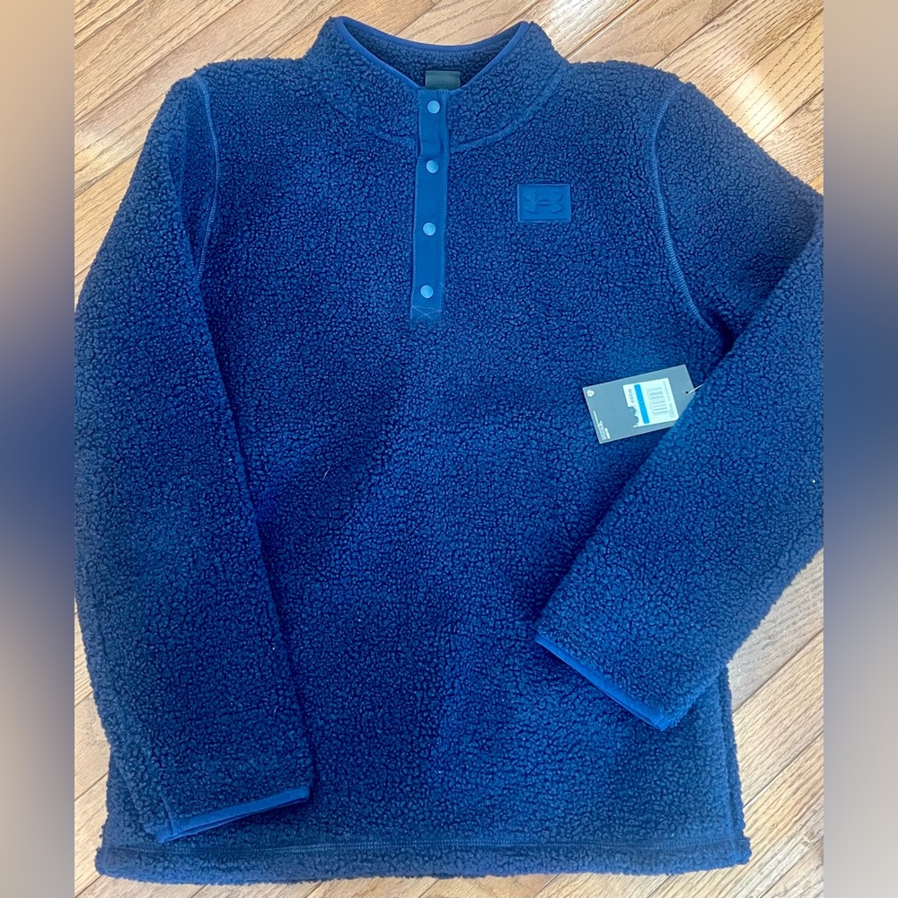 Under Armour Dark Blue Fleece Jacket YXL